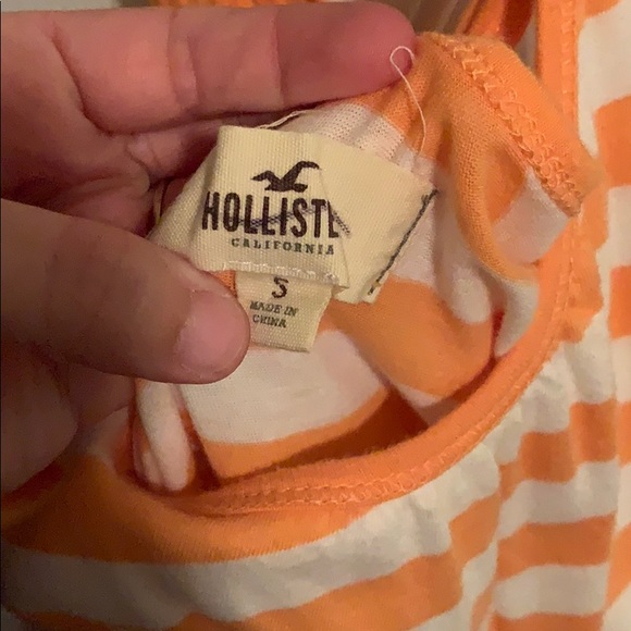 Criss-cross back orange Hollister dress - Picture 6 of 6